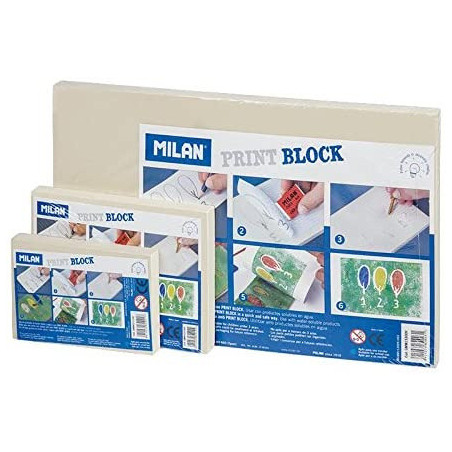 PLANCHA DE GRABRADO PRINT BLOCK MEDIANA MILAN