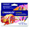 CERAS ACUARELABLES MANLEY CJ.12u. CLORES SURTIDOS