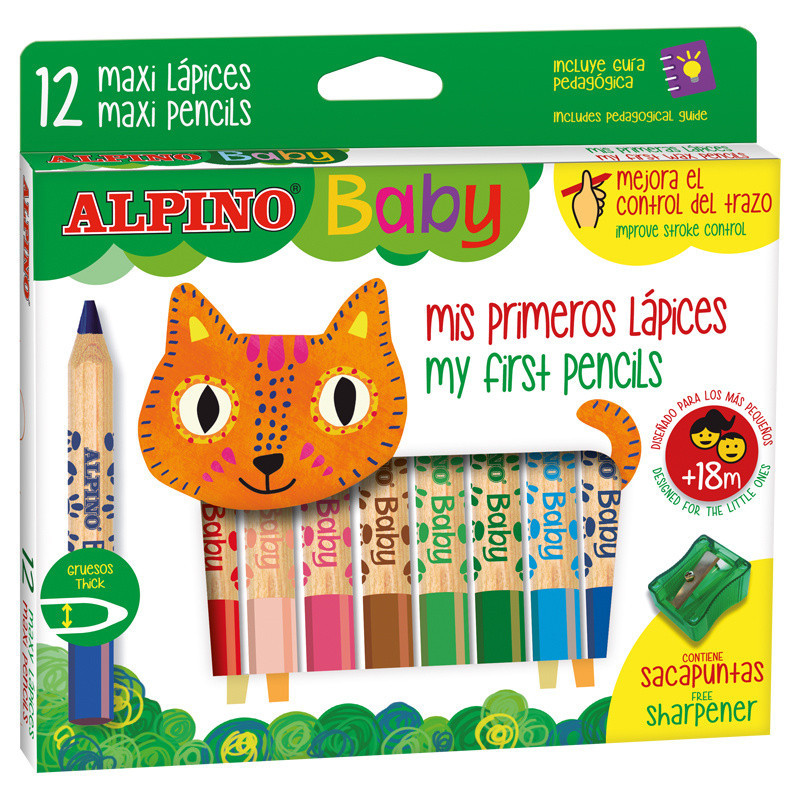 LAPICEROS COLOR ALPINO BABY caja 12u.