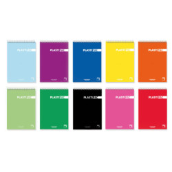 BLOC FOLIO 80HJ 90G CUADRO 4MM MRG T/PP PLASTIPAC SURTIDO ESPECIAL ZURDOS PACSA