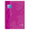 CUADERNO MICROPERFORADO A4+ 80H 90G CUADRO 5MM T/DURA FUCSIA OXFORD SCH