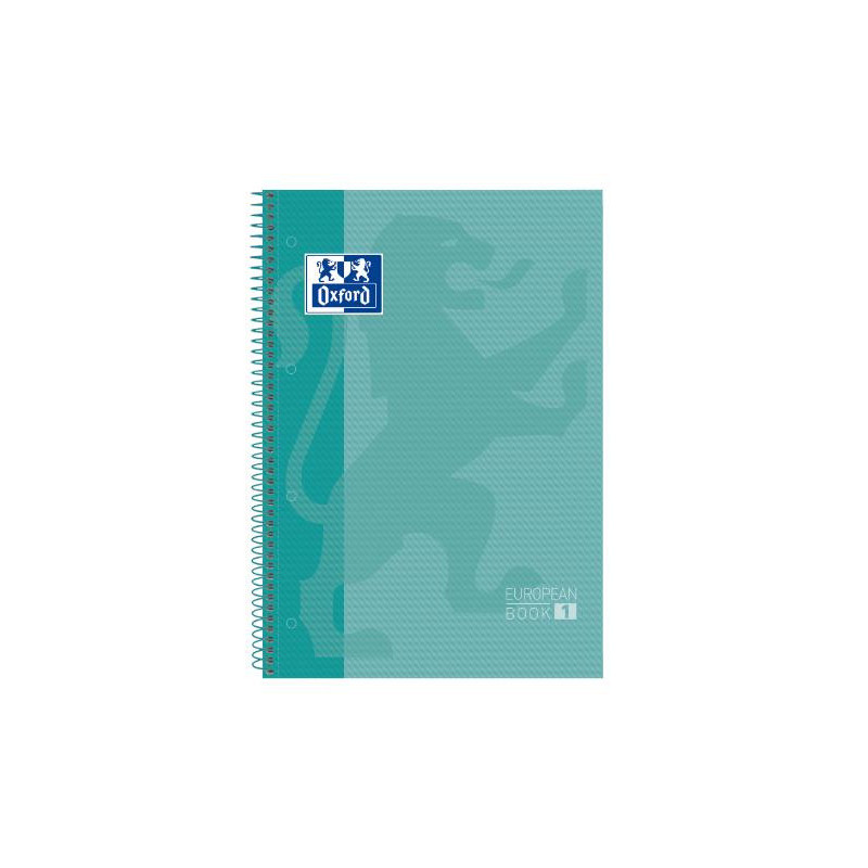 CUADERNO MICROPERFORADO A4+ 80H 90G CUADRO 5MM T/DURA ICE MINT OXFORD SCH