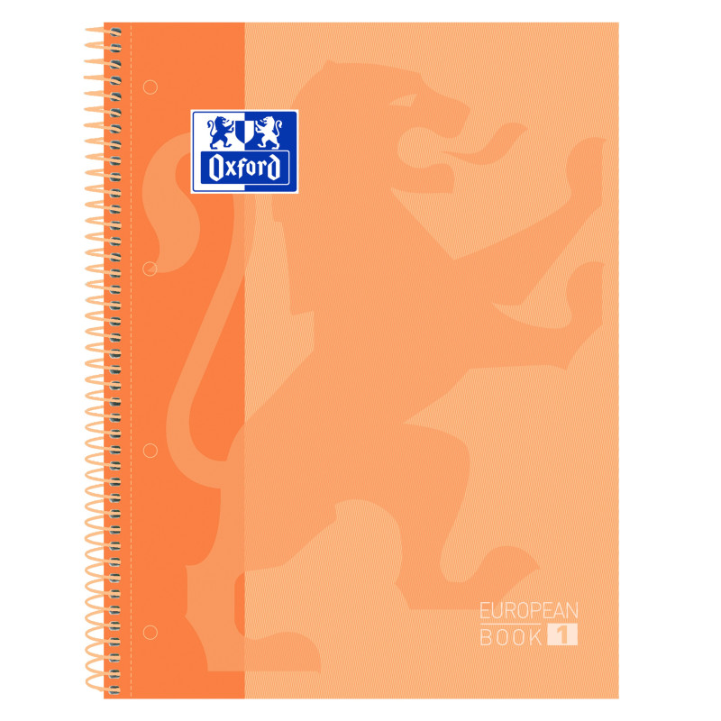CUADERNO MICROPERFORADO A4+ 80H 90G CUADRO 5MM T/DURA MELOCOTON OXFORD SCH