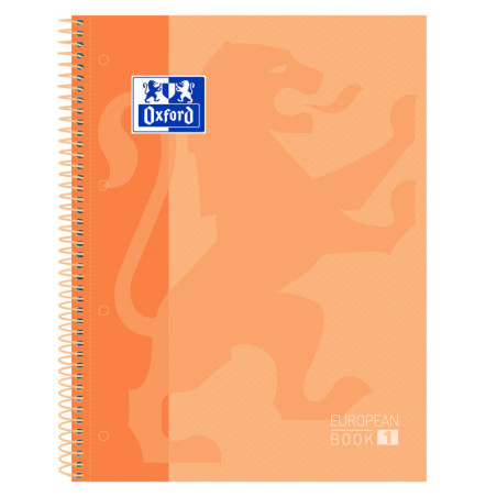 CUADERNO MICROPERFORADO A4+ 80H 90G CUADRO 5MM T/DURA MELOCOTON OXFORD SCH