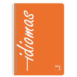 CUADERNO FOLIO IDIOMAS 80H. 90G CUADRO 4MM MRG T/PP OPACO PACSA