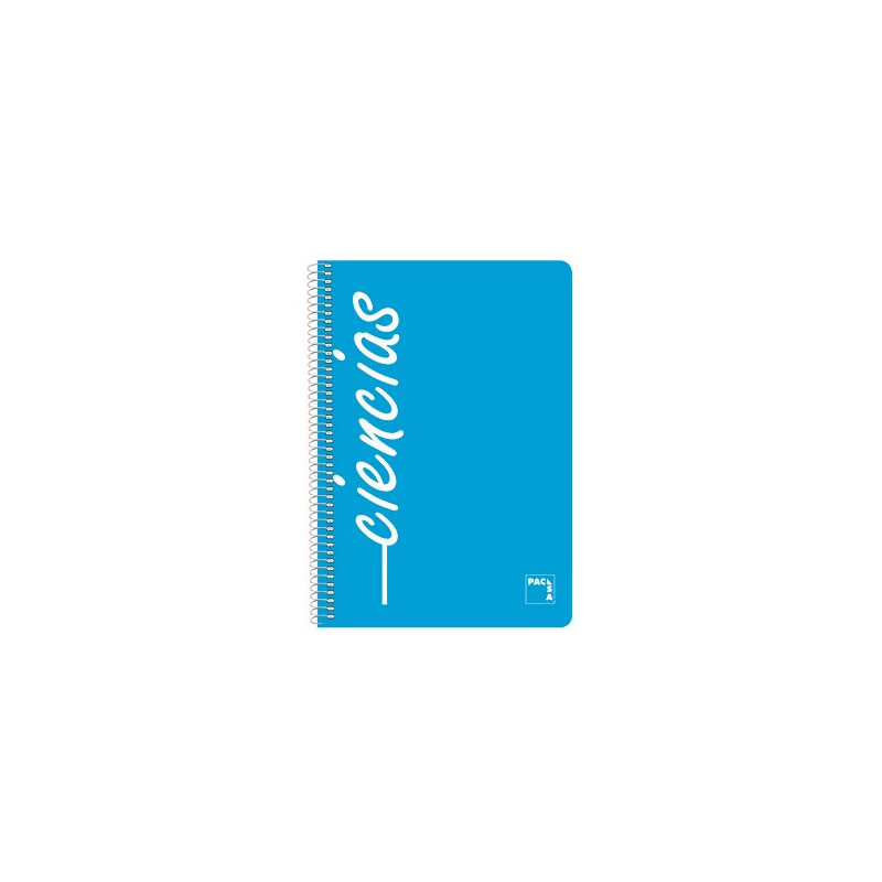CUADERNO FOLIO CIENCIAS 80H. 90G CUADRO 4MM MRG T/PP OPACO PACSA