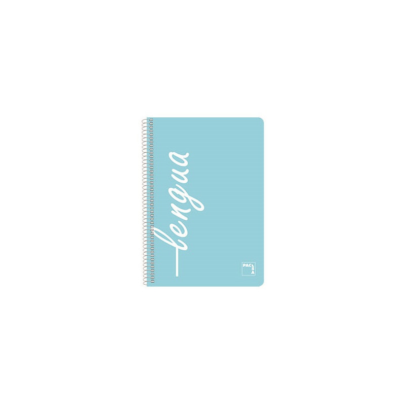 CUADERNO FOLIO LENGUAJE 80H. 90G CUADRO 4MM MRG T/PP OPACO PACSA