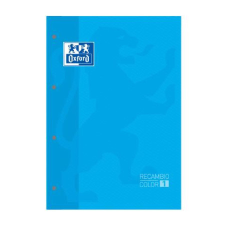 RECAMBIO A4+ 80H 4 TALADROS 90G 5MM TURQUESA OXFORD