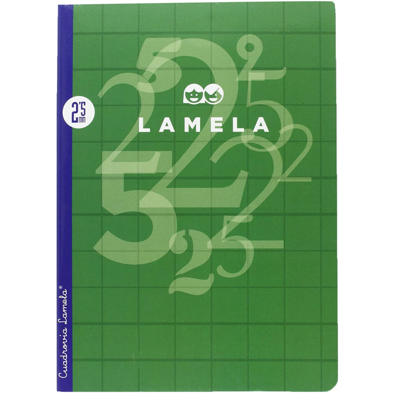 LIBRETA GRAPADA A4 50H C/2,5MM CUADROVIA LAMELA
