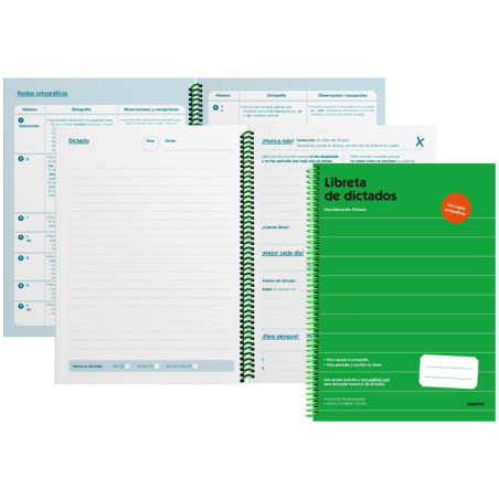 LIBRETAS ESCOLARES PARA DICTADOS PRIMARIA CASTELLANO ADDITIO D102