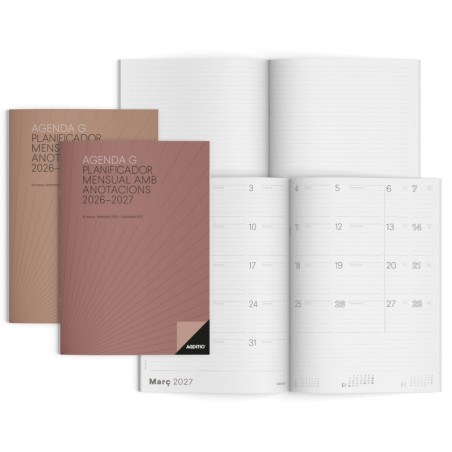 CUADERNO PROFESORADO: AGENDA G PLANIFICACION MES A LA VISTA Y ANOTACIONES CATALÁN ADDITIO P181