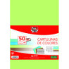 CARTULINAS PAQUETE 50UDS A4 180G SURTIDOS FUERTES II 00001495