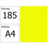 CARTULINA IRIS A4 185G AM.LIMON 50H.