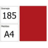 CARTULINA IRIS A4 185G GRANATE 50H.