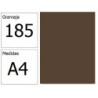 CARTULINA IRIS A4 185G CHOCOLATE 50H.