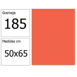 CARTULINA IRIS 50X65 185G MANDARINA 25HJ