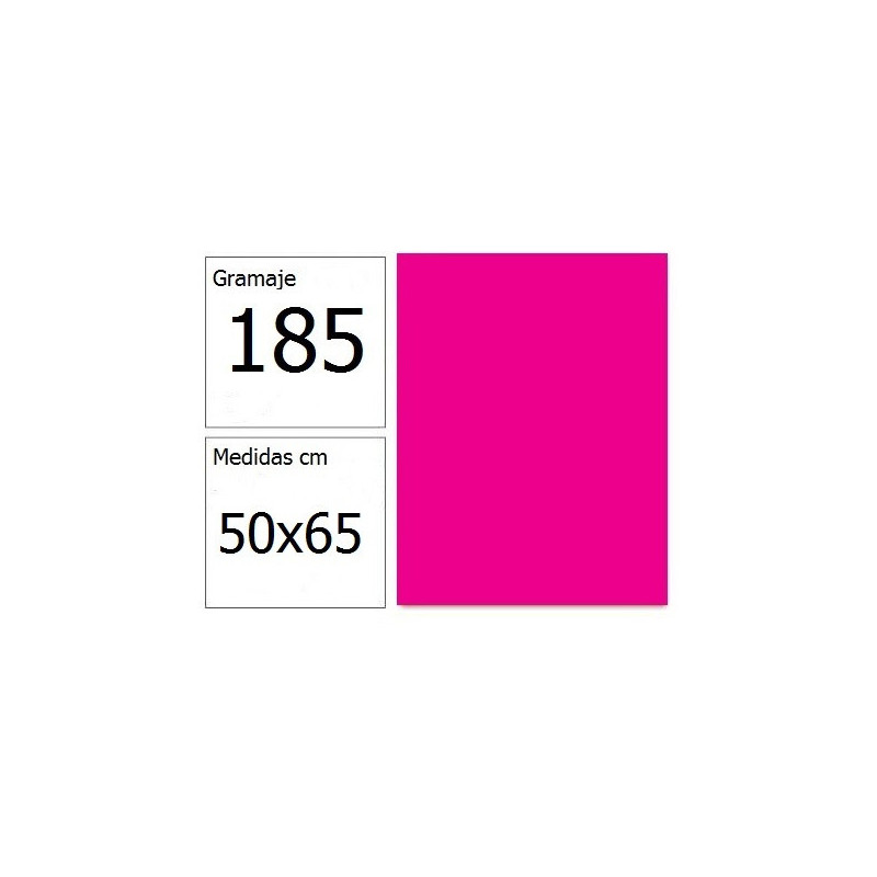 CARTULINA IRIS 50X65 185G FUCSIA 25H.