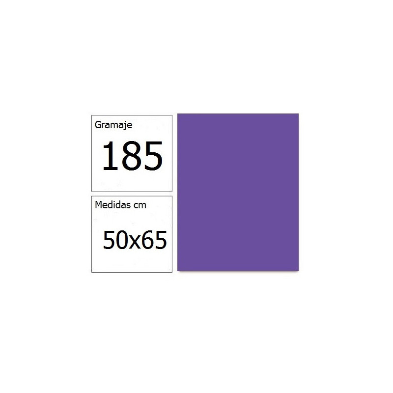 CARTULINA IRIS 50X65 185G VIOLETA 25H.