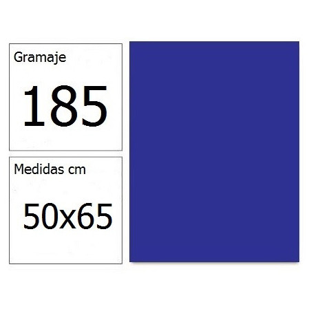 CARTULINA IRIS 50X65 185G AZ.ULTRAMAR 25H.