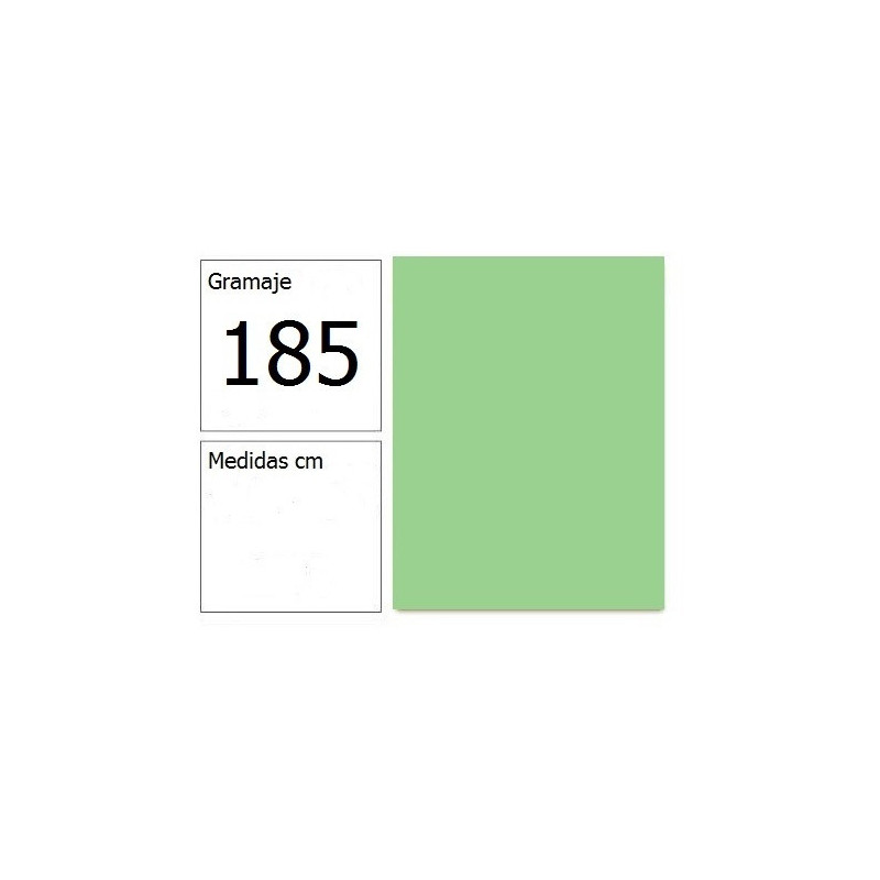 CARTULINA IRIS 50X65 185G VD.MENTA 25H.