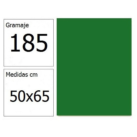 CARTULINA IRIS 50X65 185G VD.BILLAR 25H.