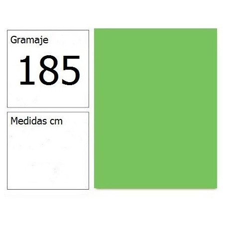 CARTULINA IRIS 50X65 185G KIWI 25H.