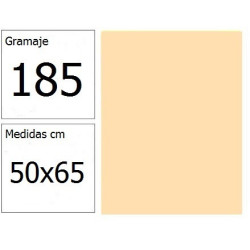CARTULINA IRIS 50X65 185G CREMA 25H.
