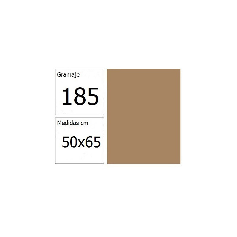 CARTULINA IRIS 50X65 185G CUERO 25H.