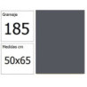 CARTULINA IRIS 50X65 185G GRIS PLOMO 25H.