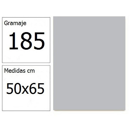 CARTULINA IRIS 50X65 185G GRIS PERLA  25H.