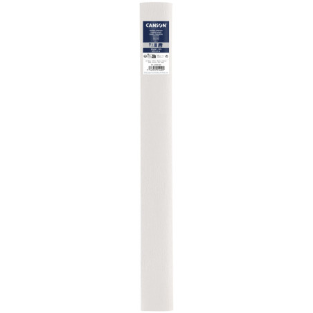PAPEL CREPE 0,50X2,50M 60% BLANCO CANSON