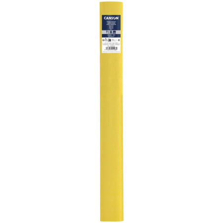 PAPEL CREPE 0,50X2,50M 60% AMARILLO PAJA CANSON