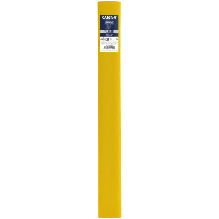 PAPEL CREPE 0,50X2,50M 60% AMARILLO LIMON CANSON