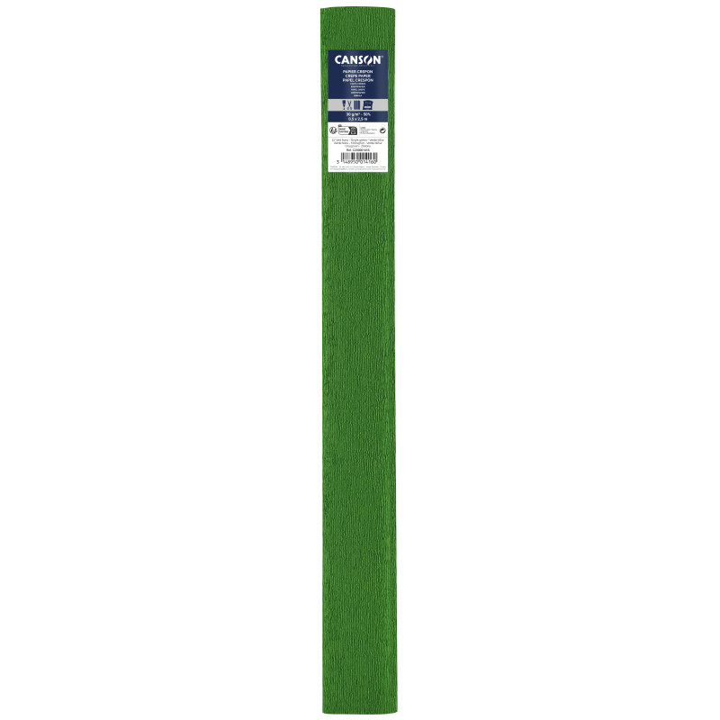 PAPEL CREPE 0,50X2,50M 60% VERDE BILLAR CANSON