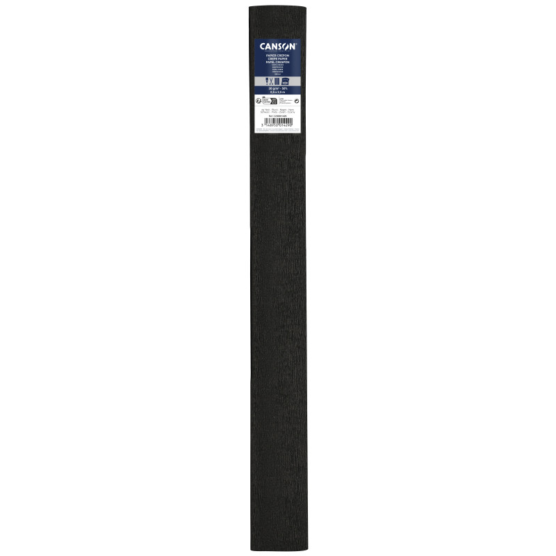 PAPEL CREPE 0,50X2,50M 60% NEGRO CANSON