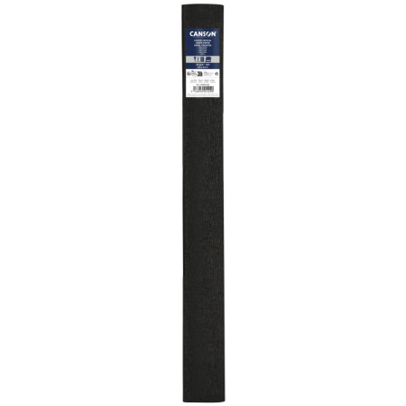 PAPEL CREPE 0,50X2,50M 60% NEGRO CANSON