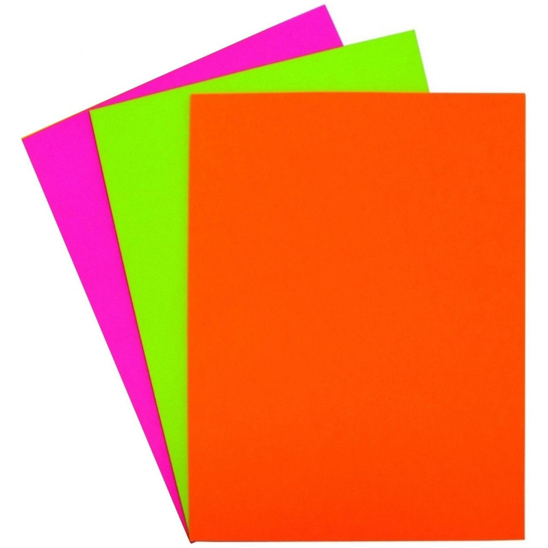 PAPEL FLUOR A4 NARANJA NEON 500 HOJAS GRAFOPLAS 65009056