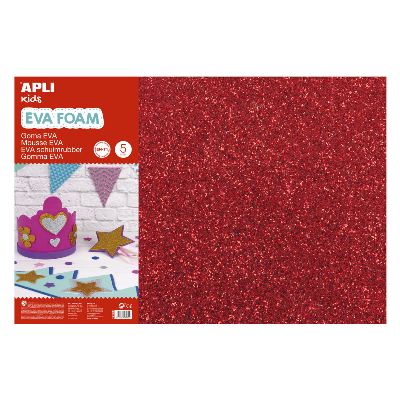 GOMA EVA PURPURA ROJO 600X400X2MM 3HJ APLI 13172