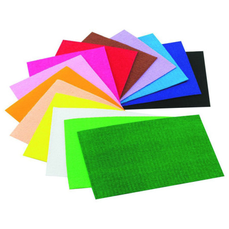 GOMA EVA TOALLA 10HJ SURTIDOS 200X300X2MM FAIBO 1660-00