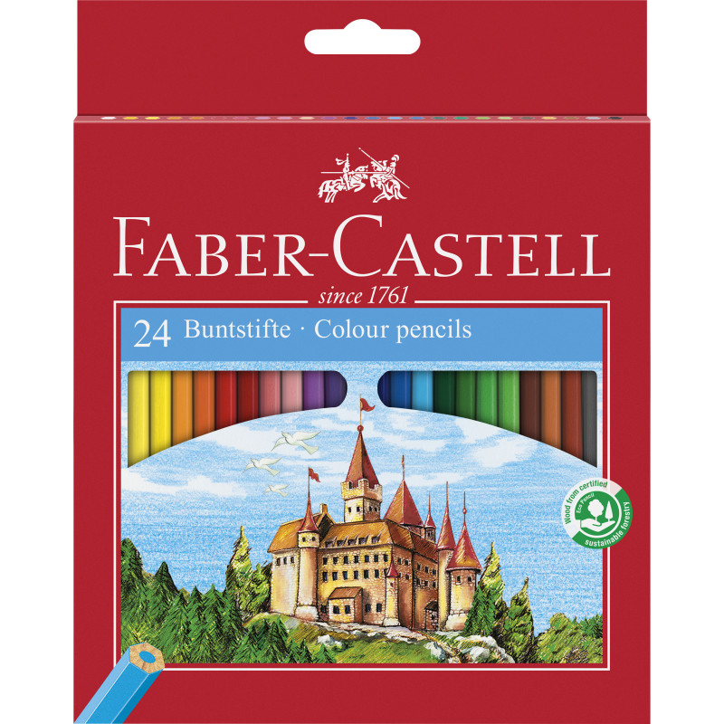 LAPICEROS COLOR ECOLAPIZ 24U. FABER CASTELL