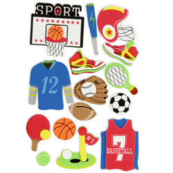 FIGURAS G.EVA 3D ADHESIVAS DEPORTES GRAFOPLAS