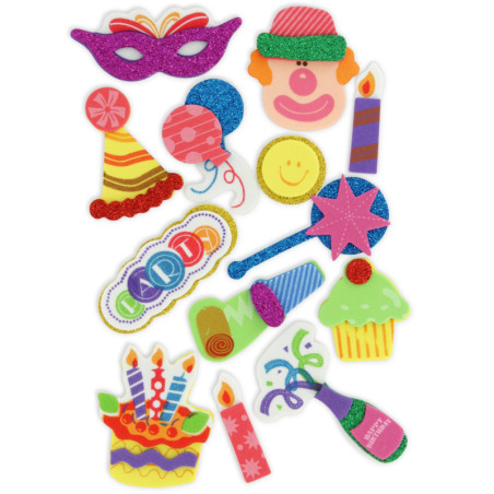 FIGURAS G.EVA 3D PURPURINA CUMPLE 2 GRAFOPLAS