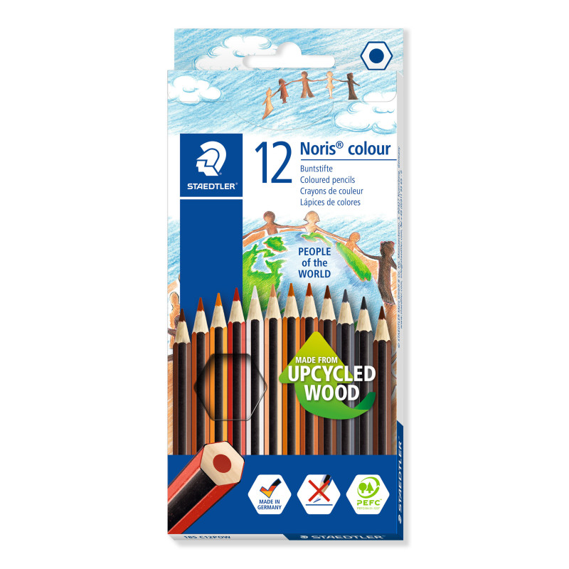 LAPICEROS COLOR NORIS COLOUR 185 PEOPLE OF THE WORLD 12U STAEDTLER