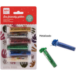 PURPURINA BIODEGRADABLE METALIZ BLISTER 6u. APLI