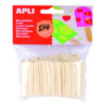 PALILLOS MINI NATURAL 50X2MM 500UDS. APLI 16832