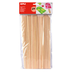 PALOS DE PINCHO DE MADERA NATURAL 50u. APLI 13483
