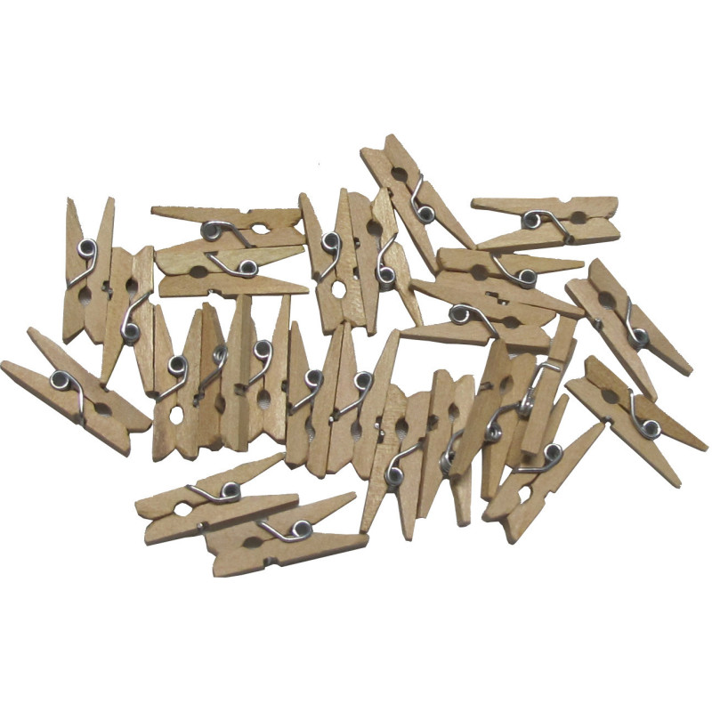 PINZAS DE MADERA PACK 30 PEQUEÑAS SMART 68005800