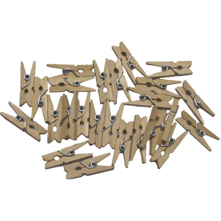 PINZAS DE MADERA PACK 30 PEQUEÑAS SMART 68005800