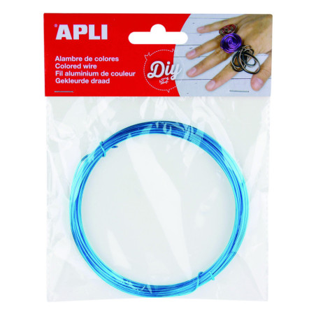 ALAMBRE COLOR AZUL 1,5MM X 5M APLI 14098