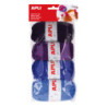 PACK OVILLOS DE LANA TONOS AZUL  4U.50G. APLI